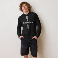 Repent & Receive Jesus Christ Hooded Long-Sleeve Tee