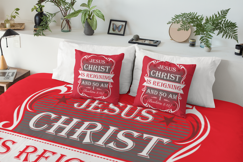 Jesus Christ Is Reigning And So Am I (Revelation 5:10) Throw Blanket - Have You Read The Red