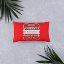 Jesus Christ Is Reigning And So Am I (Revelation 5:10) Pillow - Have You Read The Red