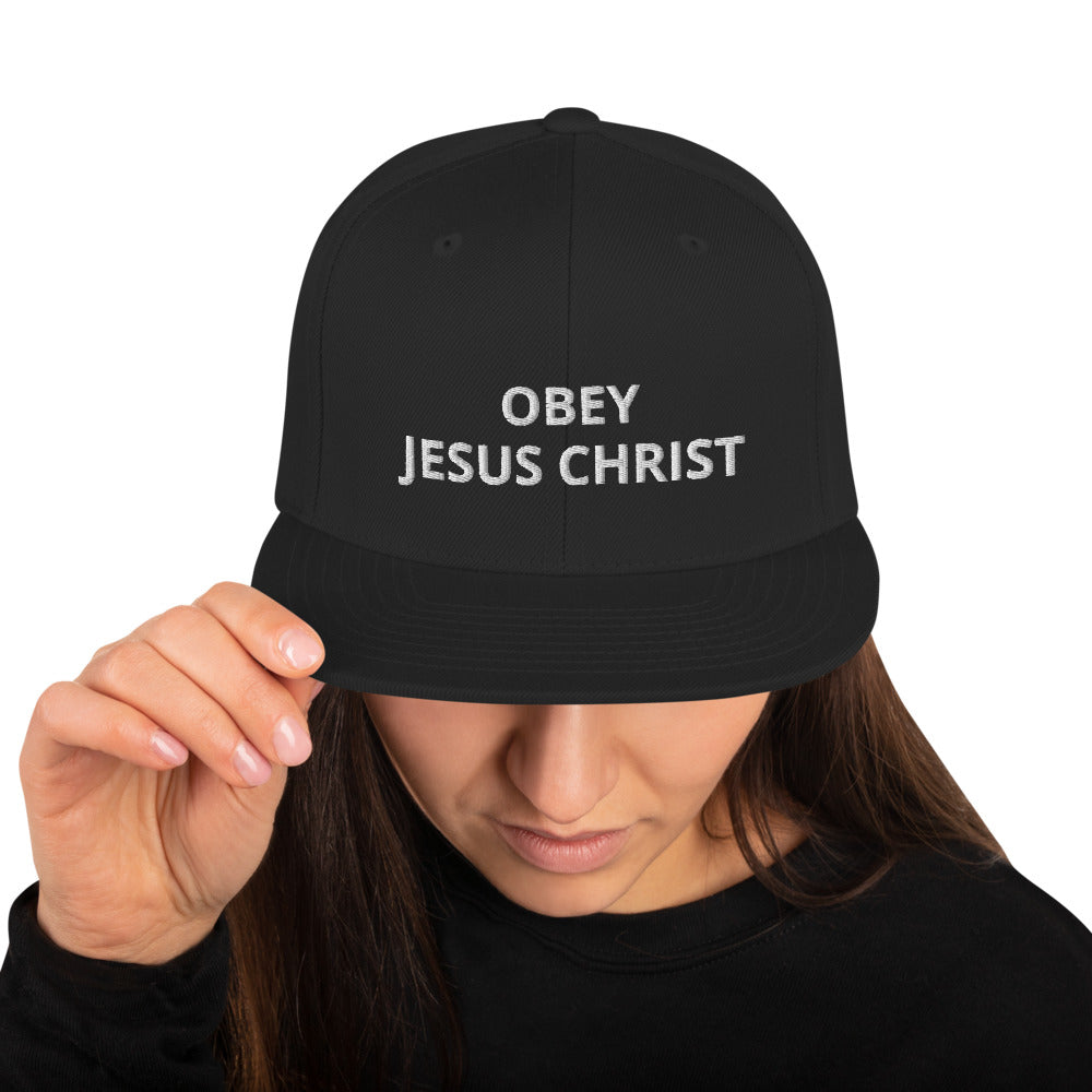 Obey Jesus Christ Snapback Hat - Have You Read The Red