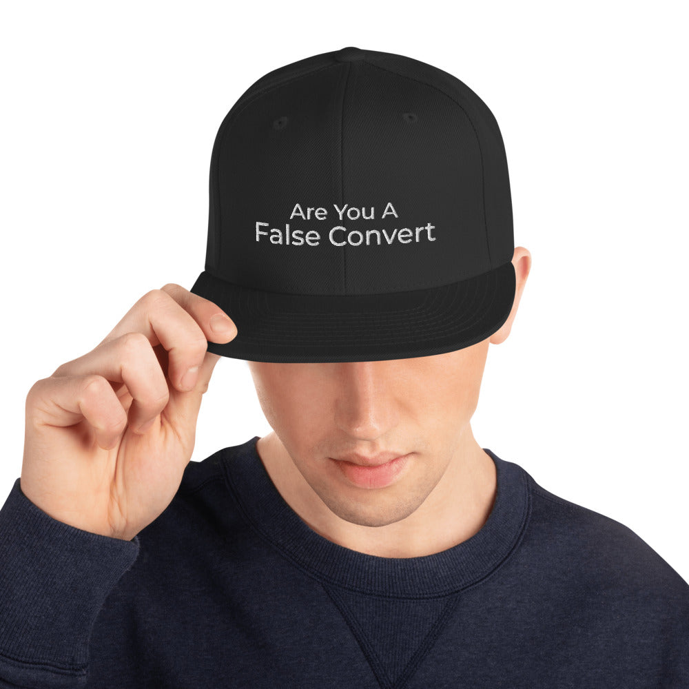 Are You A False Convert Snapback Hat - Have You Read The Red