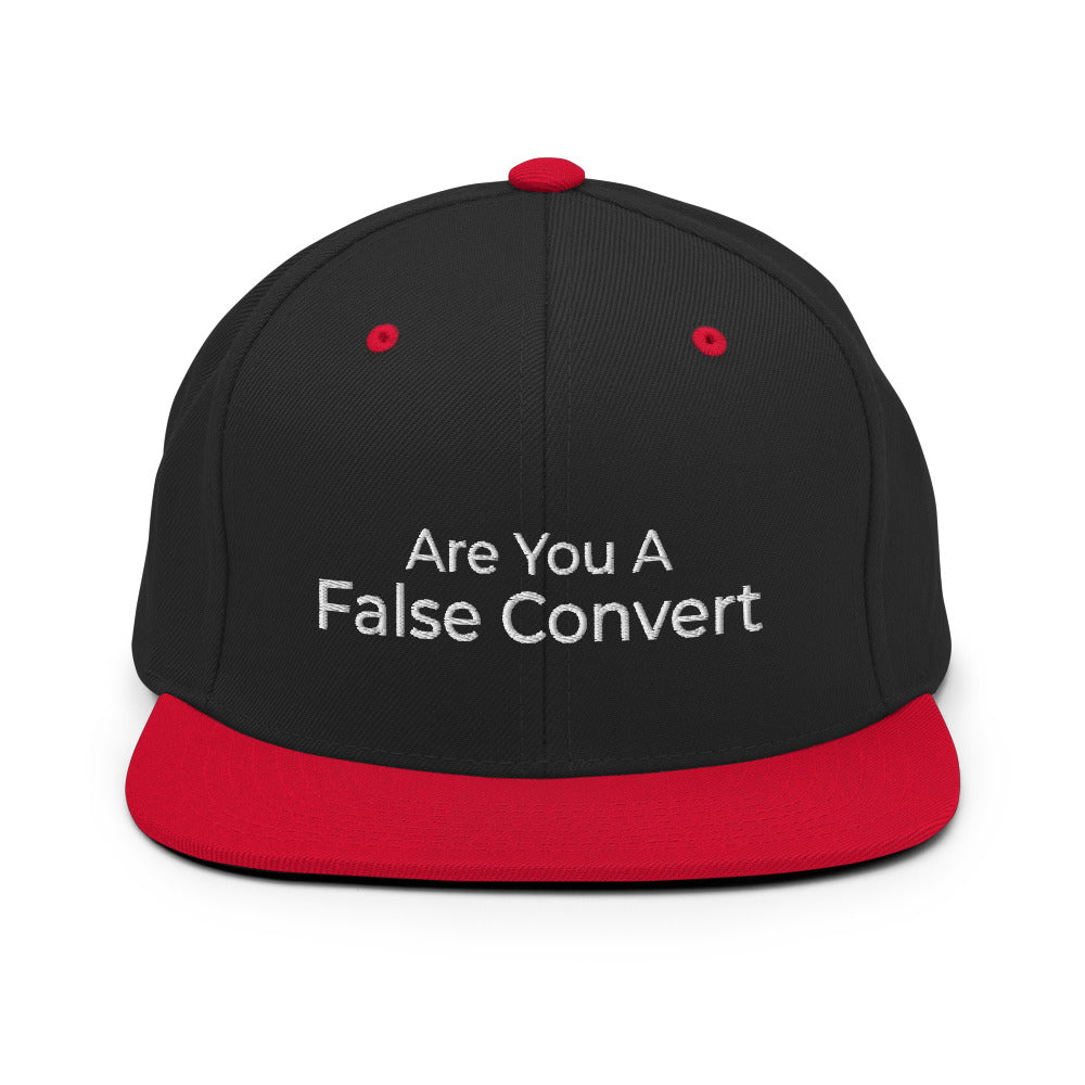 Are You A False Convert Snapback Hat - Have You Read The Red