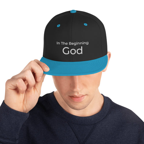 In The Beginning God Snapback Hat - Have You Read The Red