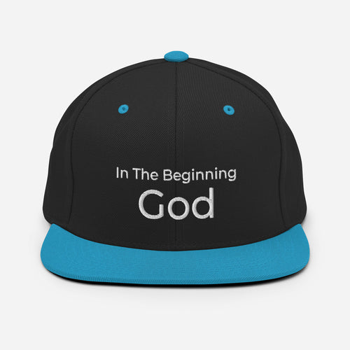 In The Beginning God Snapback Hat - Have You Read The Red