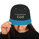 In The Beginning God Snapback Hat - Have You Read The Red