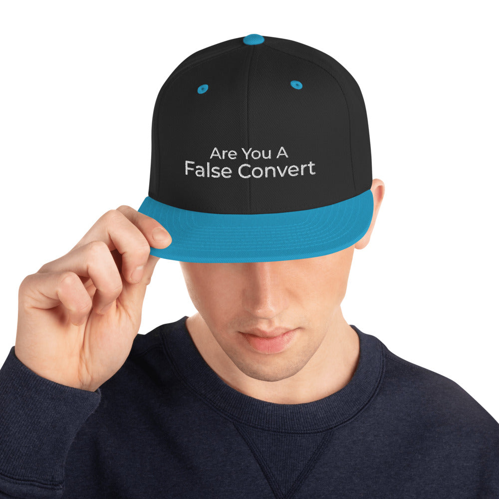 Are You A False Convert Snapback Hat - Have You Read The Red