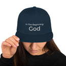 In The Beginning God Snapback Hat - Have You Read The Red