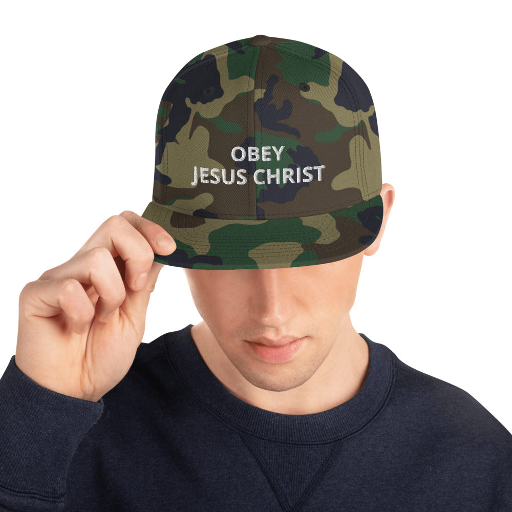 Obey Jesus Christ Snapback Hat - Have You Read The Red