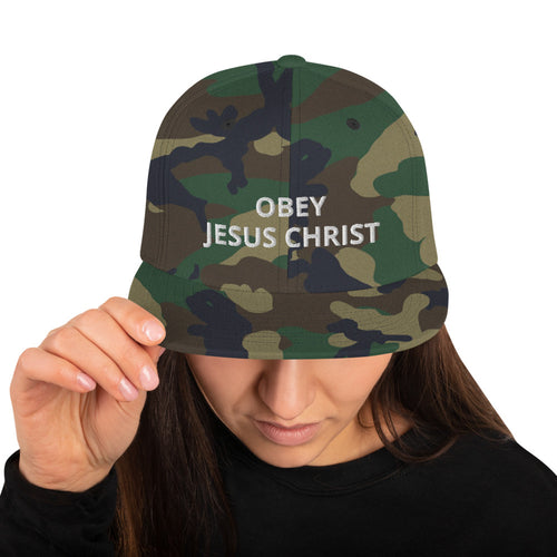 Obey Jesus Christ Snapback Hat - Have You Read The Red