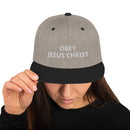 Obey Jesus Christ Snapback Hat - Have You Read The Red