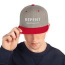 Repent Matthew 4:17 Snapback Hat - Have You Read The Red
