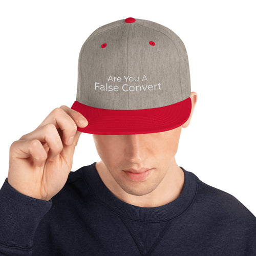 Are You A False Convert Snapback Hat - Have You Read The Red