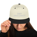 Obey Jesus Christ Snapback Hat - Have You Read The Red