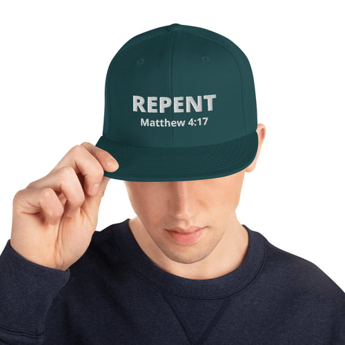 Repent Matthew 4:17 Snapback Hat - Have You Read The Red
