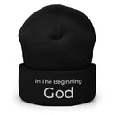 In The Beginning God Cuffed Beanie - Have You Read The Red