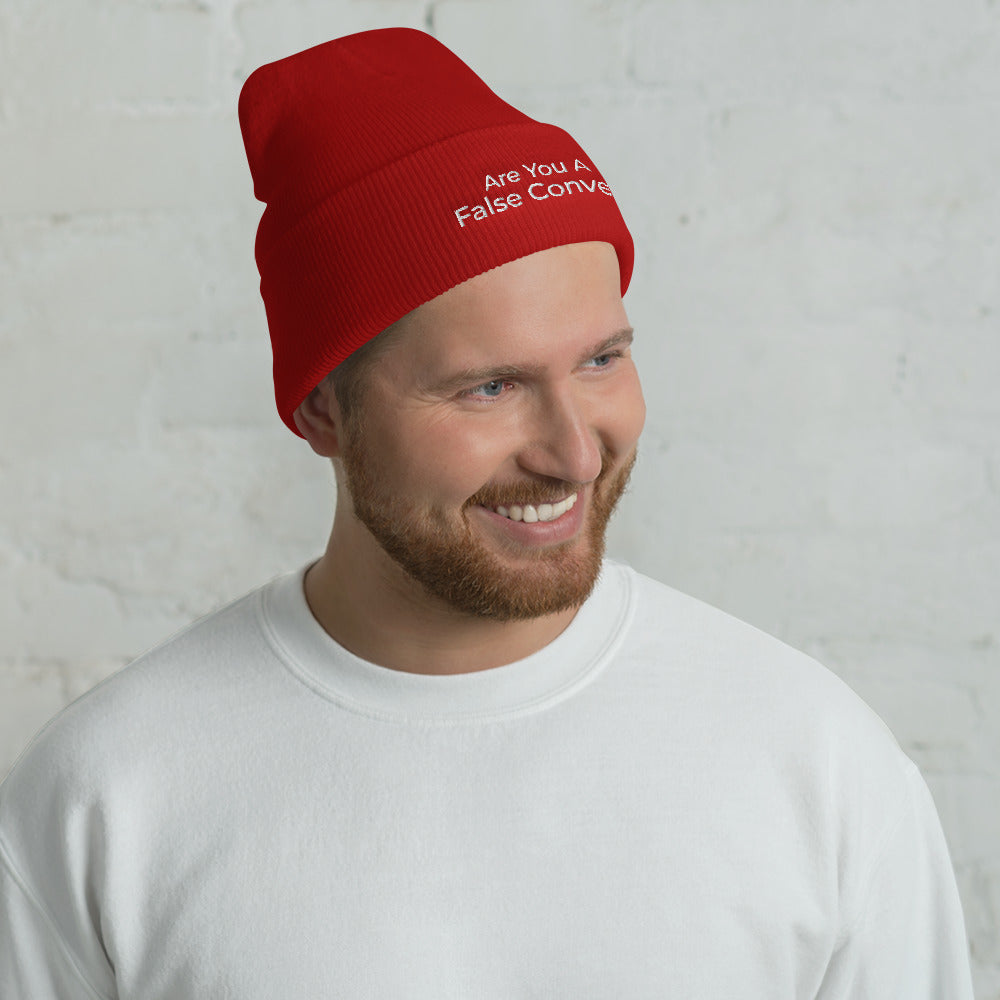 Are You A False Convert Cuffed Beanie - Have You Read The Red