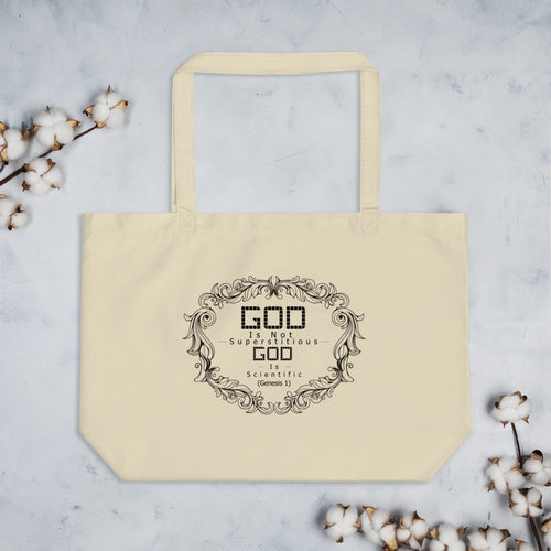 God Is Not Superstitious God Is Scientific (Genesis 1) Tote Bag - Have You Read The Red