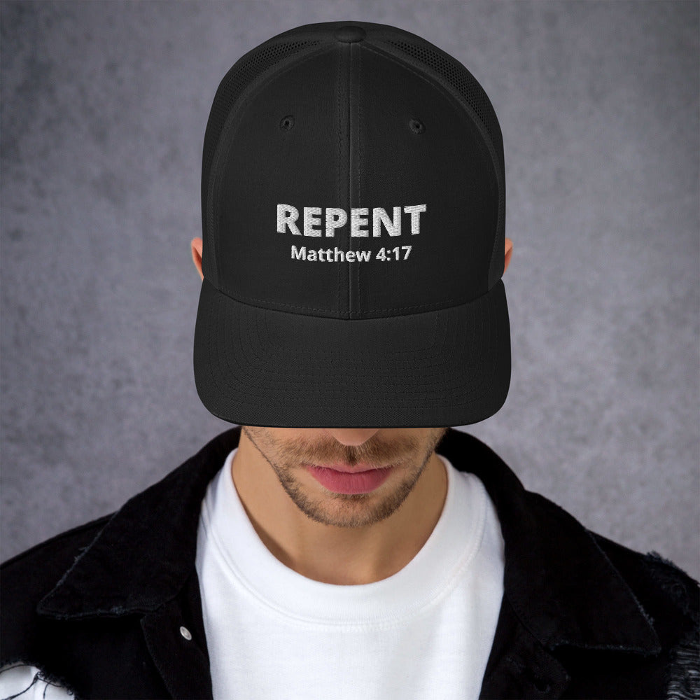 Repent Matthew 4:17 Trucker Cap