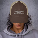 We Don't Counsel Demons Trucker Cap - Have You Read The Red