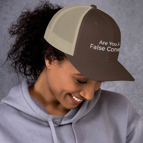 Are You A False Convert Trucker Cap - Have You Read The Red