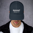 Repent Matthew 4:17 Trucker Cap - Have You Read The Red