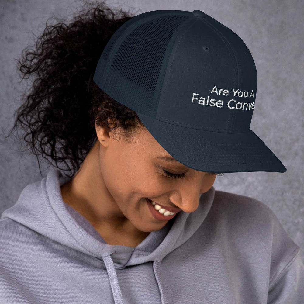 Are You A False Convert Trucker Cap - Have You Read The Red