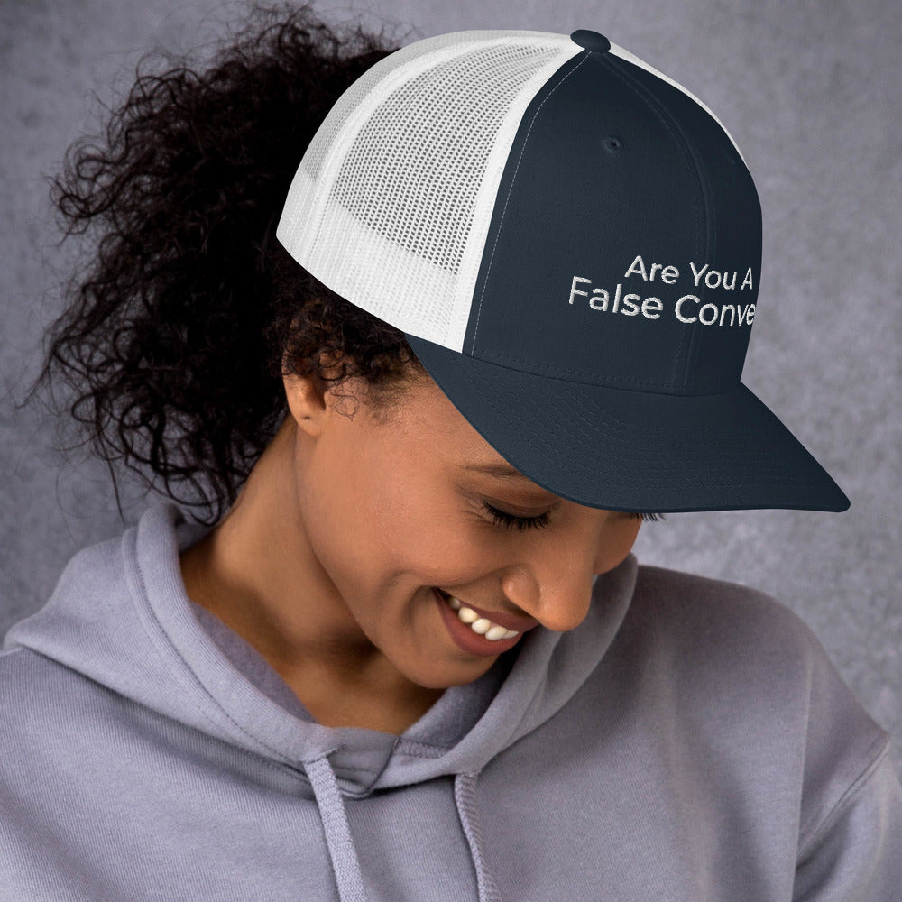 Are You A False Convert Trucker Cap - Have You Read The Red