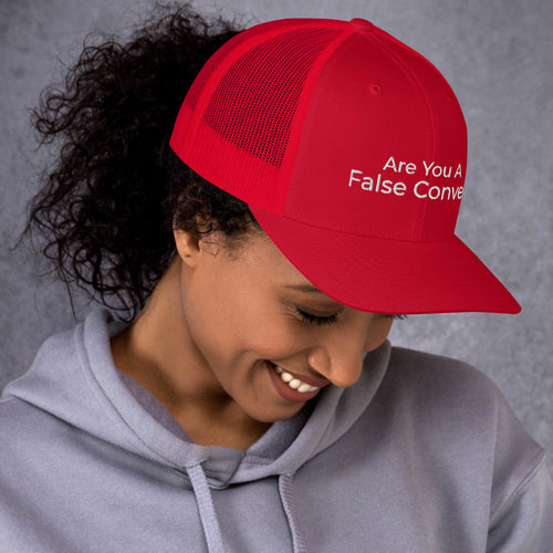 Are You A False Convert Trucker Cap - Have You Read The Red