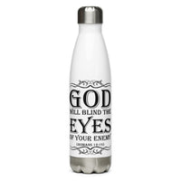 God Will Blind The Eyes Of Your Enemy (Romans 12:19) Water Bottle