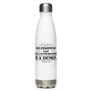 Selfishness and Self-Centeredness Is a Demon. (Galatians 5:26) Water Bottle - Have You Read The Red