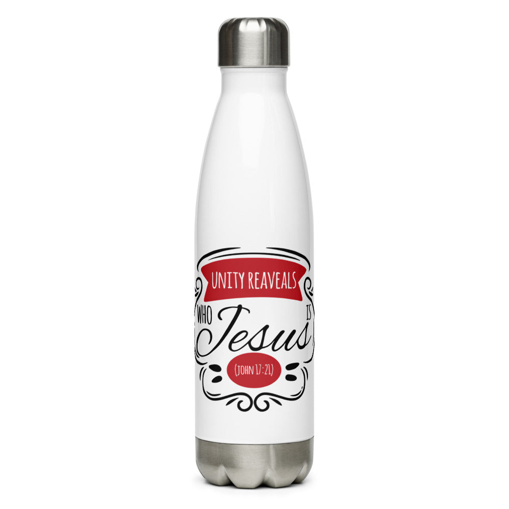 Unity Reveals Who Jesus Is (John 17:21) Water Bottle