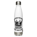 You Said You Are A Queen. Jezebel Was A Queen. (1 Kings 21:25) Water Bottle - Have You Read The Red