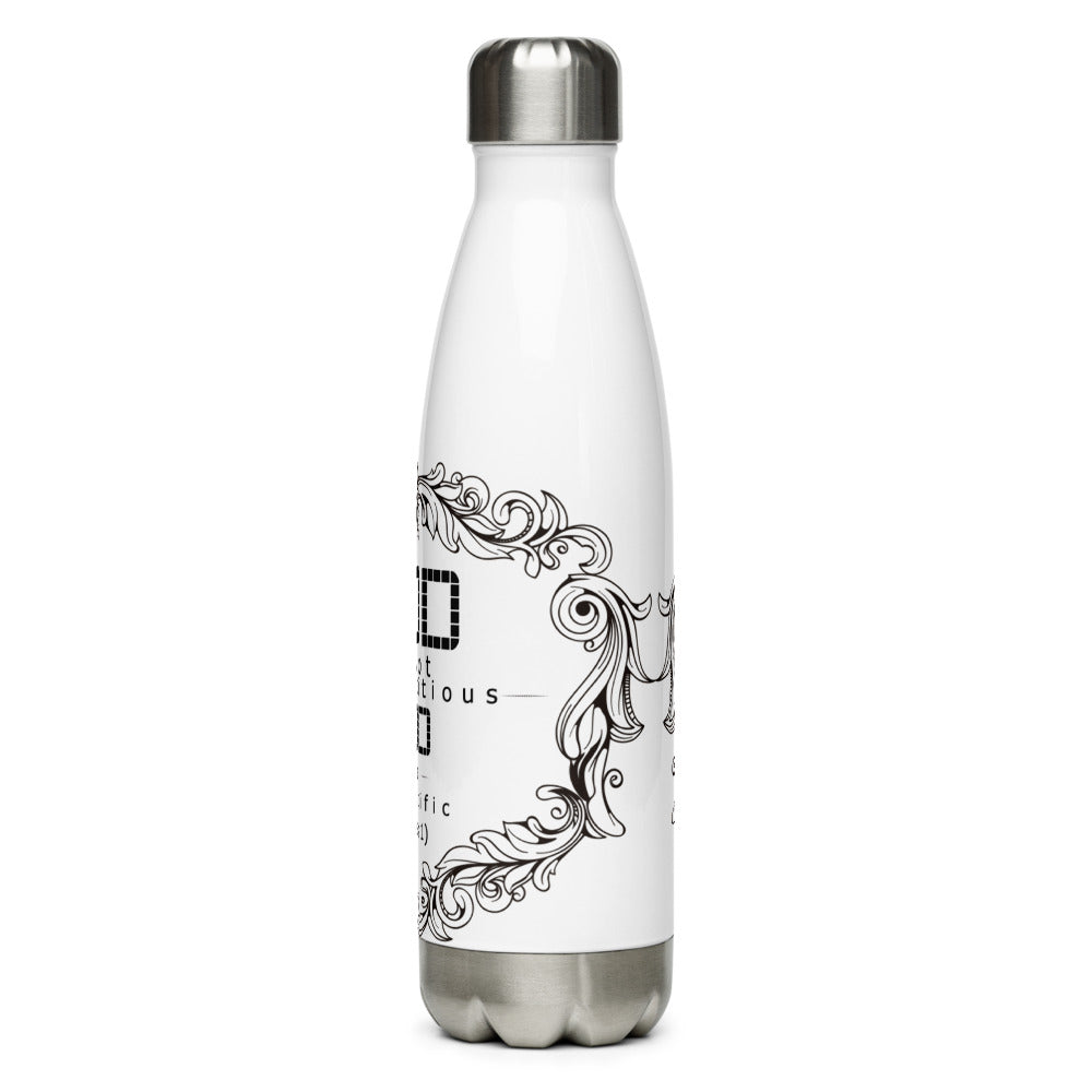 God Is Not Superstitious God Is Scientific (Genesis 1) Water Bottle - Have You Read The Red