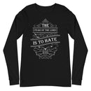 The Fear of The Lord Is To Hate Evil (Proverbs 8:13) Long Sleeve Tee - Have You Read The Red