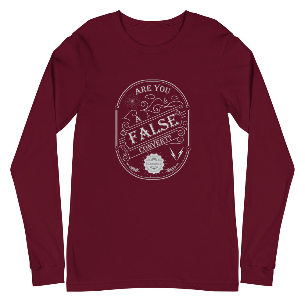 Are You A False Convert? (2 Corinthians 13:5) Long Sleeve Tee - Have You Read The Red