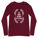Repent, Receive, Reach, Recruit, ReFather (Matthew 3:2) Long Sleeve Tee - Have You Read The Red