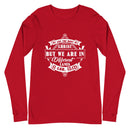 We Are The Body Of Christ But We Are In Different Lanes (1 Cor. 12:12) Long Sleeve Tee - Have You Read The Red