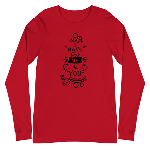 I Have Put Me In You!  "God" (Colossians 1:27) Long Sleeve Tee - Have You Read The Red