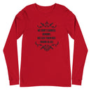 We Don't Counsel Demons.  We Cast Them Out. (Mark 16:16)  Long Sleeve Tee - Have You Read The Red