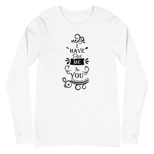 I Have Put Me In You!  "God" (Colossians 1:27) Long Sleeve Tee - Have You Read The Red