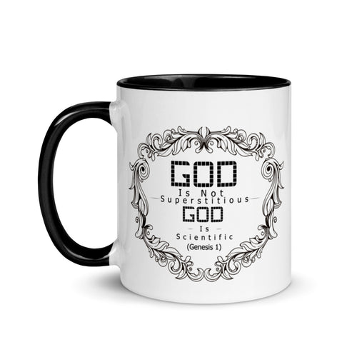 God Is Not Superstitious God Is Scientific (Genesis 1) Mug - Have You Read The Red