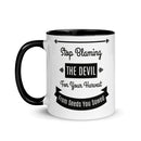 Stop Blaming The Devil For Your Harvest Of Seeds You Have Sown (Proverbs 22:8) Mug - Have You Read The Red