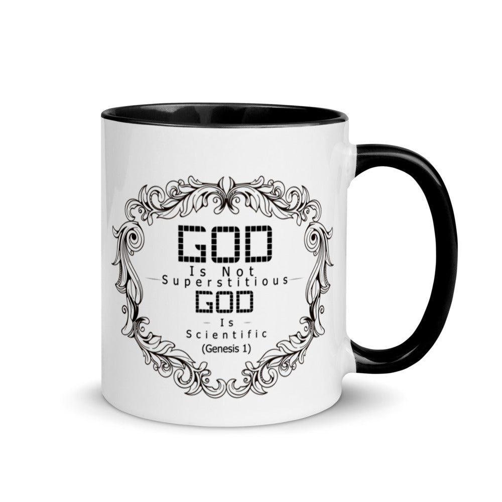 God Is Not Superstitious God Is Scientific (Genesis 1) Mug - Have You Read The Red