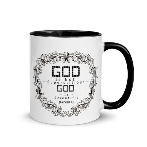 God Is Not Superstitious God Is Scientific (Genesis 1) Mug - Have You Read The Red