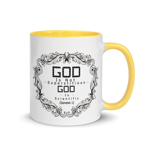 God Is Not Superstitious God Is Scientific (Genesis 1) Mug - Have You Read The Red